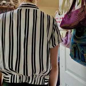Black and White blouse with twist not!